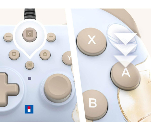 Hori Pad przewodowy - Turbo Eevee Cottage Core - Switch 2 - 1366971 - zdjęcie 7